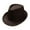 Brown, variant on PMVFHDE Unisex British Style Solid Color Jazz Sun Hat Panama Hat For Men And Women Elegant And Timeless Design Black