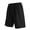 Black, variant on hlysgo Mens Bermuda Athletic Shorts Casual Loose Fit Comfy Shorts Drawstring Knee Length Short with Pockets Dark Gray,2xL