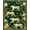 Green, Pattern 1, variant on ODIKA 4'x6' Machine Washable Non-Slip Area Rug, Wild Tiger Botanical Motif with Retro Blossoms and Leafy Vines High Traffic Rug, Green, 283203