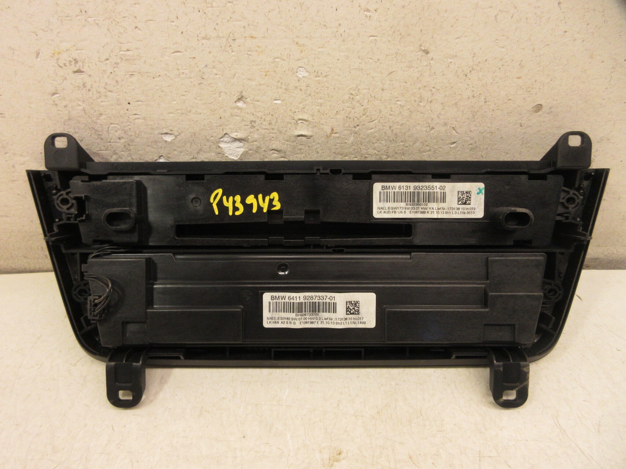 Pre-Owned 17 2017 BMW 320i Climate Temperature Navigation Audio Radio Control Panel OEM - Verify Specific Vehicle Fitment In Description - (Good)