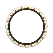 XMXY Car Steering Wheel Cover, Flower Pattern Texture Non-Slip Jeep Truck Universal Elastic Steering Wheel Protector 15 inch
