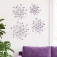 thumbnail image 7 of Purple Metal Starburst Wall Sculpture Set of 4 for Living Room Bedroom Entryway, 7 of 7