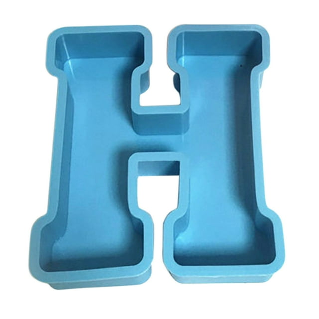 Ltdhehe DIY Mold 26 Mold Alphanumeric English Cake Silicone Alphanumeric Cake Crystal Cake Mould