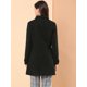 thumbnail image 5 of Abrigo Largo De Invierno Con Cuello Peter Pan Para Mujer Negro XL, 5 of 6