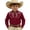 Brick Red, variant on Toddler Boy Shirts Boys Printed Western Cowboy Shirt Print Turn Down Collar Long Sleeve Snap Button Denim Style Casual Top for Toddler Kids Black 12 Years-13 Years