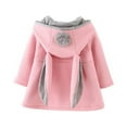thumbnail image 3 of Chaqueta con capucha de algodón para niñas pequeñas, ropa de abrigo para primavera, otoño e invierno (XL), 3 of 4