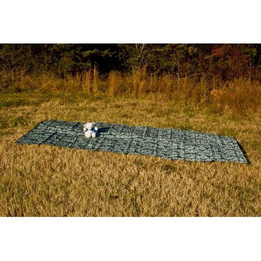 Camco 42840 Reversible Outdoor Mat, 8' x 16', Green Swirl for RV, Campsite, Patio