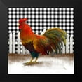 thumbnail image 2 of Meneely, Dan 15x15 Black Modern Framed Museum Art Print Titled - Morning Rooster II, 2 of 5