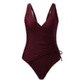 thumbnail image 3 of MSJUHEG Push Up Swimsuits for Women,Swim Suits for Women 2025,High Leg One Piece Swimsuit Women,One Piece Swimsuit Women,Bathing Suit for Women,Slimming Bathing Suits for Women, Red XL, 3 of 7