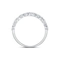 thumbnail image 3 of Diamond Princess 10kt White Gold Womens Round Diamond Stackable Band Ring 1/6 Cttw, 3 of 4