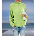 thumbnail image 1 of Suéter de mujer Otoño e Invierno 2023 Suéter holgado de cuello alto Suéter europeo y americano de talla grande para mujer, 1 of 6