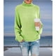 thumbnail image 1 of Suéter de mujer Otoño e Invierno 2023 Suéter holgado de cuello alto Suéter europeo y americano de talla grande para mujer, 1 of 6