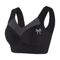 thumbnail image 2 of Zen Chic Bra - Seamless Powerful Push Up Wireless Bra Lift Full-Figure Posture Correcting Bra Ice Silk Anti Sagging Bra Black 48, 2 of 5