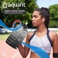 thumbnail image 3 of Botella de agua AQUAFIT de 1 galón con marcador de tiempo sin BPA, gris, 3 of 6