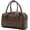 Dark Brown, variant on Mini Barrel Top Handle Bag for Women, Vegan Leather Crossbody Satchel with Adjustable Strap, Trendy Handbag