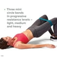 Gaiam Mini Loop Band Kit, 3 Pack of Resistance Bands
