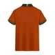 thumbnail image 5 of Mens Casual Manga Corta Botón Abajo Camisas de Color Sólido Botón Turndown Cuello Blusa Camisa, Poliéster, 5 of 5
