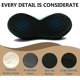 thumbnail image 5 of Car Seat Cushion - Memory Foam Car Seat Pad - Sciatica Lower Back Pain Relief - Road Trip Essentials For Drivers(black), 5 of 5