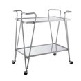 thumbnail image 1 of Putnam Silver Mid-Century Bar Cart, 1 of 8