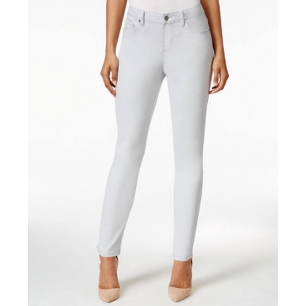 Earl Jean New 62361 Earl Jean Womens Gray Slit Knee Colored Wash