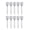 White, variant on 10-Piece Pumice Stone Toilet Bowl Cleaner Brush with Long Protective Handle for Hard Stain Remover, Black (10 in / 25.4 cm)