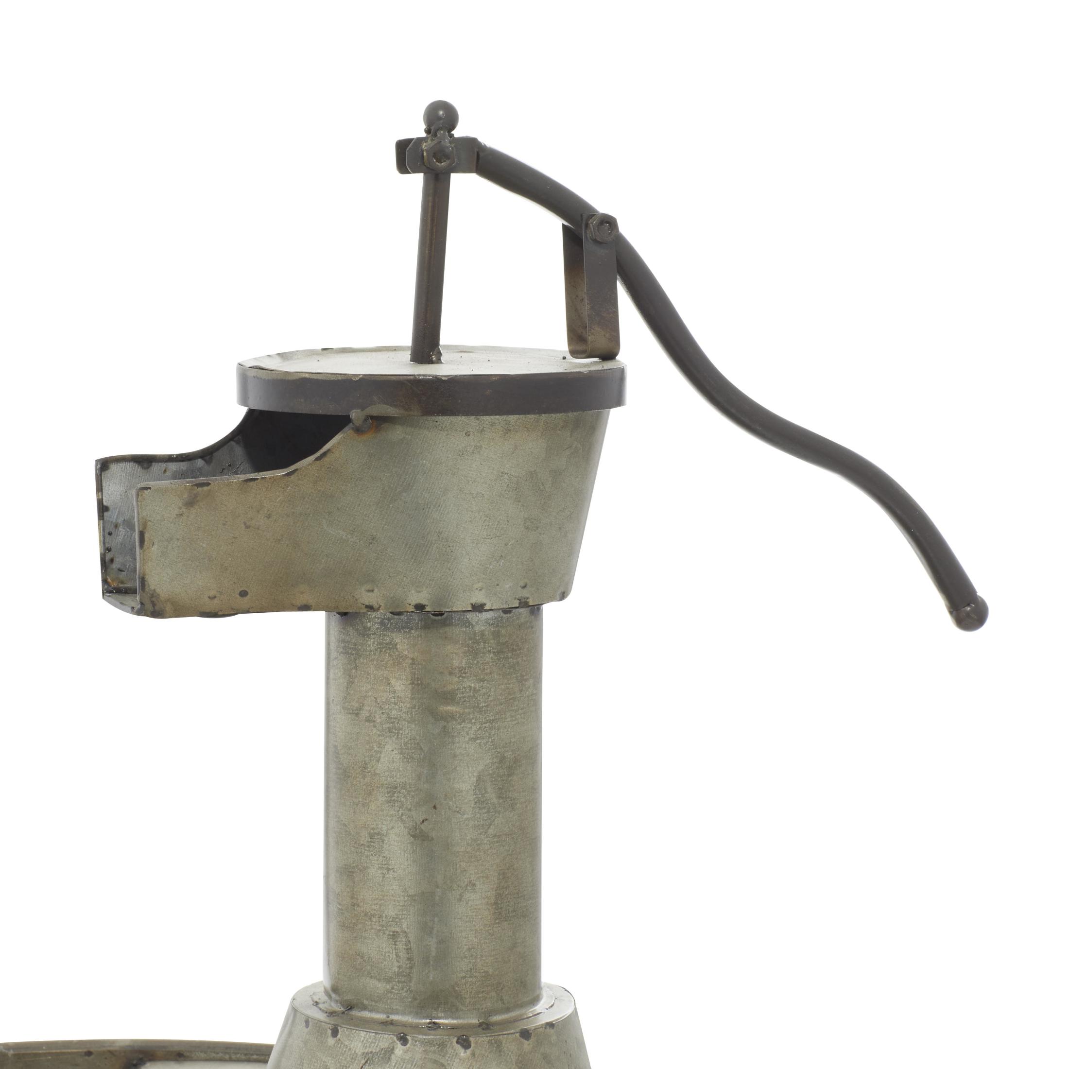 DecMode Gray Fountain Indoor Outdoor Decor with Pump Style Faucet