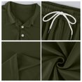 thumbnail image 5 of CIENVNSTG Mens Sets 2 Piece Outfits Polo Shirt Short Sleeve Beach Shorts Set Summer Loose Streetwear Sport Basic Fashion Clothing Set Green L, 5 of 7