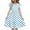Blue, variant on Efsteb Summer Dress for Girls Polka Dots Round Neck Flowy Party Dress Ruffle Short Sleeve Vacation Sundress (Black,7 Years)
