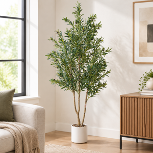Olive Tree 6ft Faux Indoor With Pot