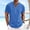 Dark Blue, variant on Yaoyar Mens Solid Color Basic T Shirt Casual Button Down Short Sleeve Tropical Shirts Summer Beach T Shirts Dark Blue,XL