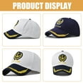 thumbnail image 2 of 2 uds gorra de béisbol de capitán marino gorra de béisbol elegante gorra de béisbol transpirable, 2 of 3