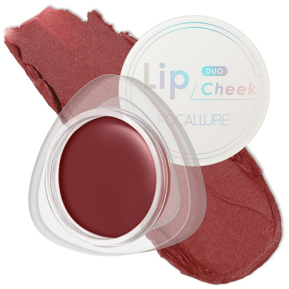 Focallure Velvet-Hazy Matte Cheek & Lip Mud Dual-Use Lip Clay High Pigment Lipstick Blush