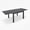 Black, variant on Expandable Aluminum Outdoor Patio Dining Table for 4-8, Extendable 38" to 76", Weather-Resistant, Teak