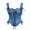 Blue, variant on Odeerbi Corset Top for Women Shapewear Bodyshaper Tummy Control Waist Trainer 2025 Fashion Sweet Tie Flowers Print Underwear Shapewear Blue