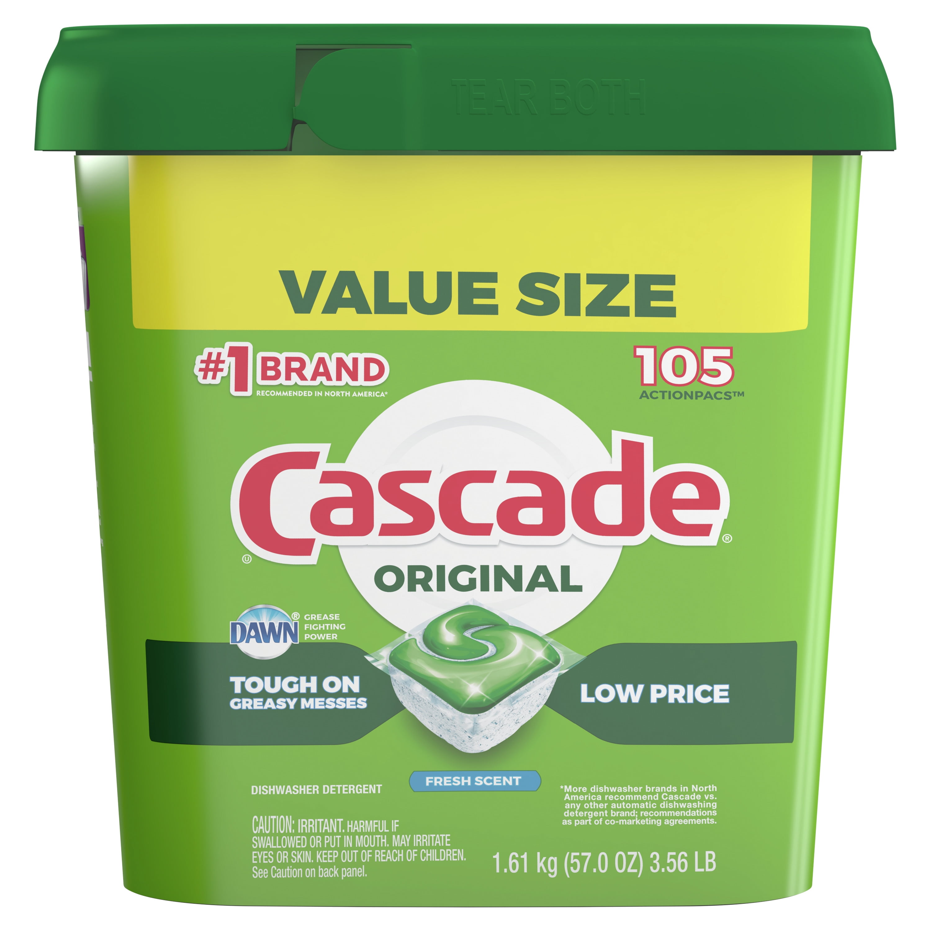 Cascade Original Dishwasher Pods, ActionPacs Dishwasher Detergent Tabs