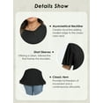 thumbnail image 4 of Gleelist Women's Plus Size Top Asymmetrical Knotted Neck T-Shirt Supersoft Essentials Tee Summer Short Sleeve Fashion Blouses(XL-5XL), 4 of 4