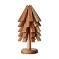 thumbnail image 1 of Alfombrilla aislante con forma de , posavasos protector de mesa, mantel individual de madera antideslizante, posavasos para utensilios, tetera, 5 piezas de nogal negro, 1 of 9