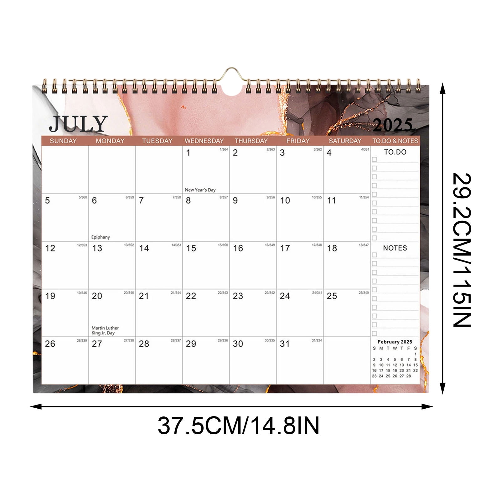 2025 Calendar Desk Calendar July 2025-2026 2025-2026 Wall Calendar - 18 ...