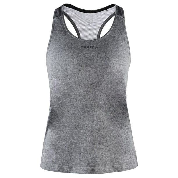 Craft - Camiseta Sin Mangas ADV Essence para Mujer (Gris Oscuro Mezcla)