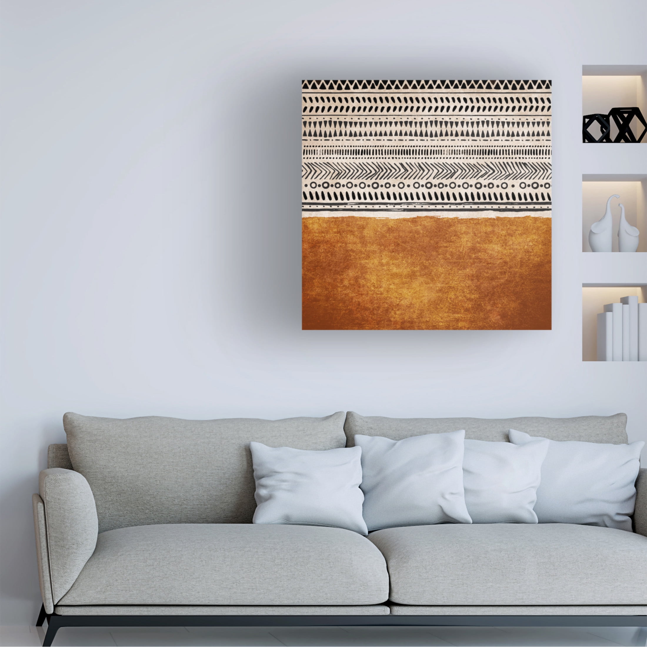 Trademark Fine Art Emel Tunaboylu Kilim Turuncu Canvas Wall Art