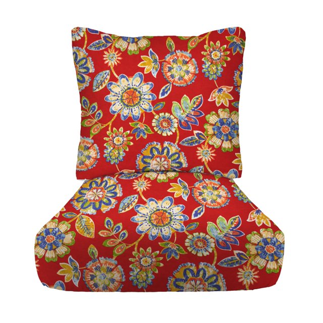 RSH Décor Indoor Outdoor Deep Seating Cushion Set, 25”x 25” x 5” Seat