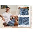 thumbnail image 6 of MoFiz Men's 3-Pack Woven Pajama Shorts 100% Cotton Plaid Sleep Lounge, 6 of 8