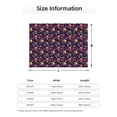 thumbnail image 5 of Rateoe Skull mushroom Pattern Flannel Throw Blanket, Ultra-soft Blanket for Bed, Couch, Car, Hypoallergenic Anti-pilling blanket-60"x50"(Horizontal), 5 of 6