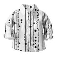 thumbnail image 4 of AUNVITO Boys & Girls Polka Dot Print Button Down Shirt Long Sleeve Casual Shirt Jacket Spring Summer 3-16 Years, 4 of 5