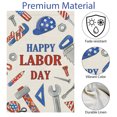 thumbnail image 5 of VOCHIC Happy Labor Day Garden Flag 12x18 Inch Double Sided for Outside, Small Burlap Tools Labor Day Flag USA Labor Day Yard Outdoor Decorations, 5 of 7