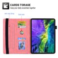 thumbnail image 3 of K-LION for iPad 10th Generation Case with Pencil Holder, Embossed Premium PU Leather Folio Case Multi-angle Stand Protective Cover with Card Slots for iPad 10th Gen 10.9 inch 2022,Pink, 3 of 6