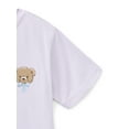 thumbnail image 7 of Wonder Nation Girls Teddy Bear Front Back Graphic Tee with Short Sleeves, Sizes 4-18, 7 of 7