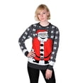 thumbnail image 2 of RWB Happy Santa Ugly Christmas Sweater SLIM FIT Large, 2 of 8