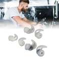 thumbnail image 1 of Ear Buds Tips, Easy To Install Prevent Falling Flexible Silicone Ear Tips Comfortable Replacement 3 Pairs S/M/L  for IE3 for QC30 Black,Transparent, 1 of 7