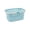 🔥 Blue_New#802, variant on Plastic Storage Basket with Handle for Bathroom Kitchen, Ventilated Openwork Plastic Bin for Toiletries Fruit Vegetables and Toys